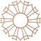 Ekena Millwork Augustus Wood Fretwork Pierced Ceiling Medallion, Cherry, 30"OD x 10 1/2"ID x 1/4"T CMWP30X30X0250AUCH - alternate 2